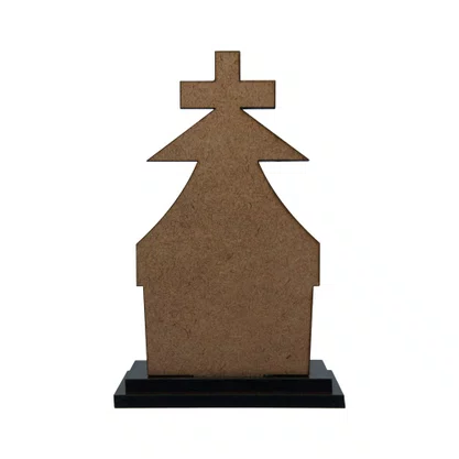 Capela Resinada Mãe Rainha - 17 cm x 11 cm