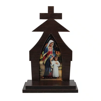 Capela Resinada Maria Passa Na Frente - 17 Cm X 11 Cm