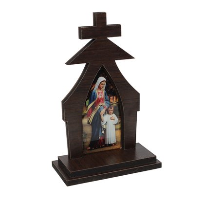 Capela Resinada Maria Passa Na Frente - 17 Cm X 11 Cm