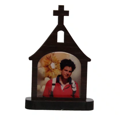 Capelinha de Mesa MDF de São Carlo Acutis - 7 cm