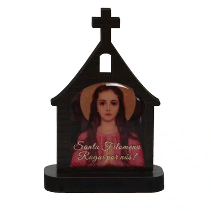 Capelinha de Mesa MDF de Santa Filomena - 7 cm