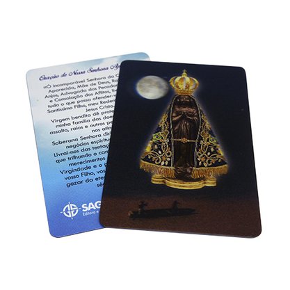 12 Unid - Cards Holograficos de Nossa Senhora Aparecida