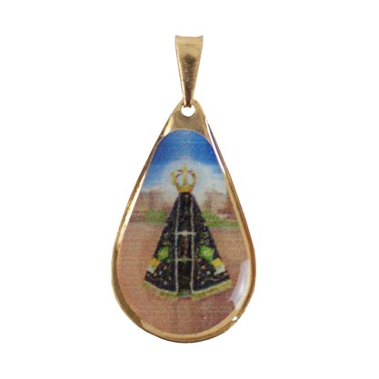 Cartão Lembrança Nossa Senhora Aparecida Medalha Velcro