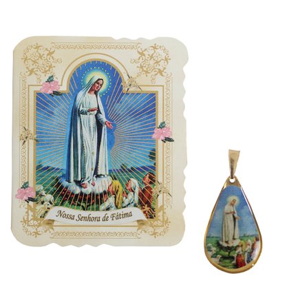 Cartão para Lembrança de Nossa Senhora de Fátima