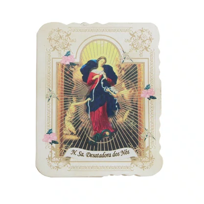 Cartao para Lembranca de Nossa Senhora Desatadora de Nos