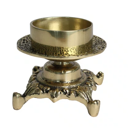 Castiçal  Bronze M 9 x 7.5 cm Vela 5.7 cm