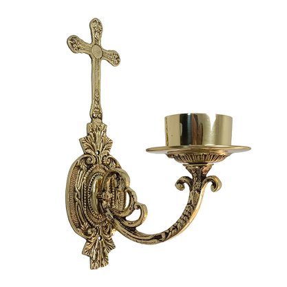 Castiçal de Parede Bronze Vela 7cm de Diâmetro