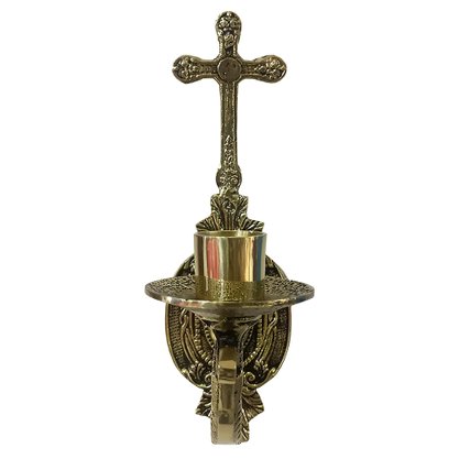 Castiçal para Parede de Bronze 36cm para vela de 3,2cm