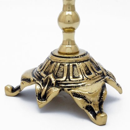 Castiçal Bronze Altar 1 Vela 34 cm X 14 cm