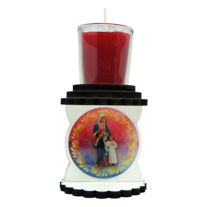 Castiçal Vela Copo Maria Passa na Frente 10 cm