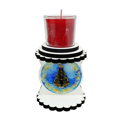 6 unid - Castiçal Vela Copo Personalizado