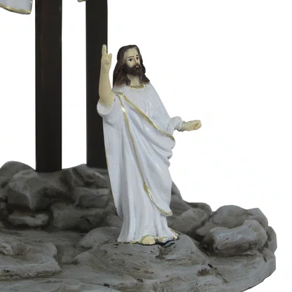 Cenário Cristo Ressuscitado 5 Peças - 26 cm