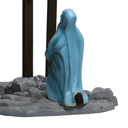 Cenário Nossa Senhora das Dores Contempla Jesus na Cruz