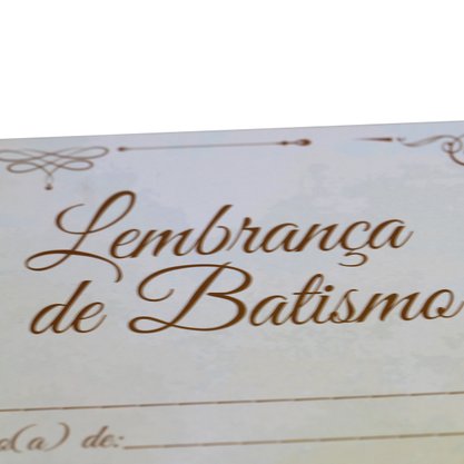 Certificado de Batismo