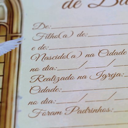 Certificado de Batismo