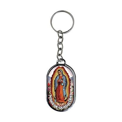 12 unid - Chaveiro Chapa Nossa Senhora de Guadalupe