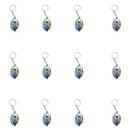 12 Unid - Chaveiro Chapa Aba Nossa Senhora do Perpétuo Socorro