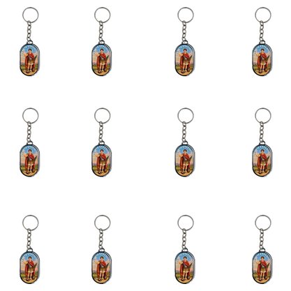 12 Unid - Chaveiro Chapa Santo Expedito