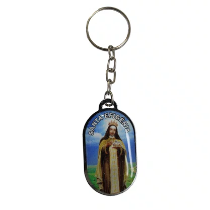 12 unid - Chaveiro Chapa de Santa Efigênia