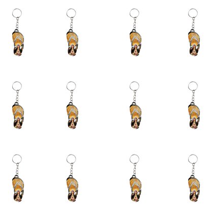 12 Unid - Chaveiro Chapa Chinelo Imaculado Coração de Maria