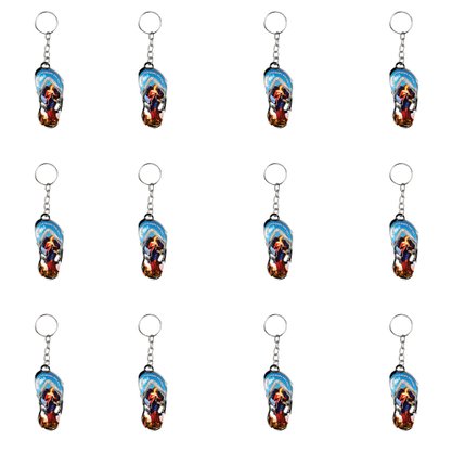 12 Unid - Chaveiro Chapa Chinelo Nossa Senhora Desatadora dos Nós