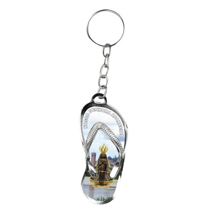 12 Unid - Chaveiro Chapa Chinelo Nossa Senhora Aparecida Rio Paraíba