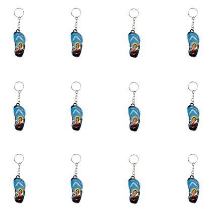 12 Unid - Chaveiro Chapa Chinelo Santa Luzia