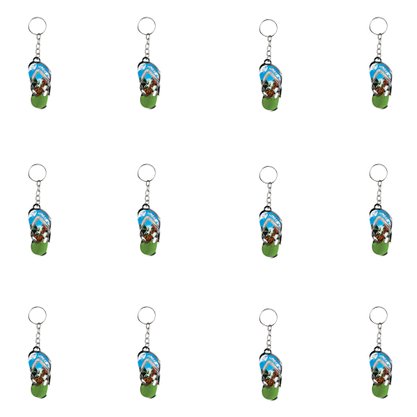 12 Unid - Chaveiro Chapa Chinelo São Jorge