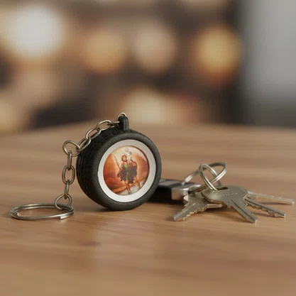 Chaveiro de São Cristóvão Emborrachado