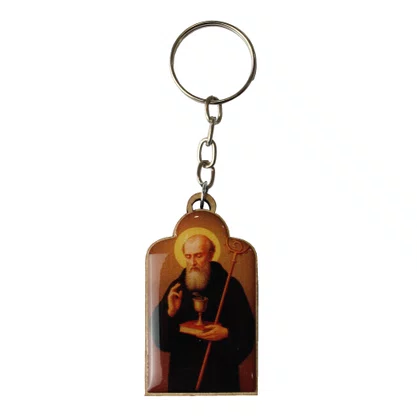 Chaveiro Madeira São Bento Corrente