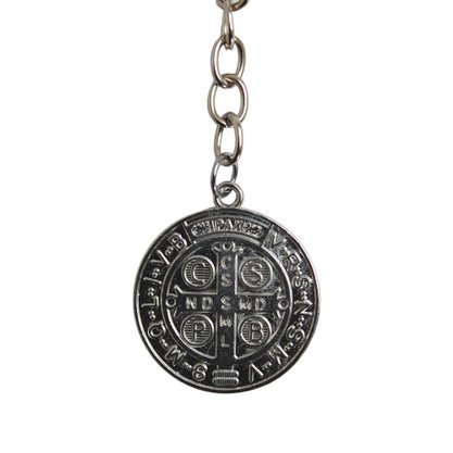 Chaveiro Mosquete São Bento Medalha Prata