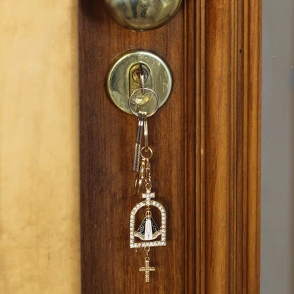 Chaveiro Nossa Senhora Aparecida Capela Dourado