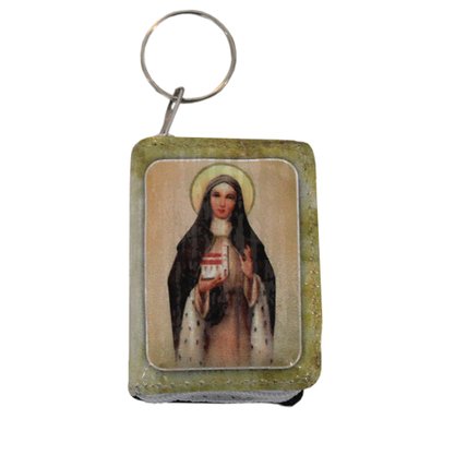 Chaveiro Preciosas Promessas Santa Edwiges - Cores Sortidas