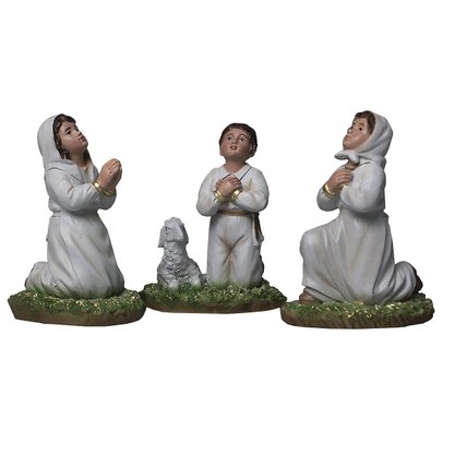 Conjunto Pastores de Resina Nacional - 12 cm