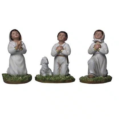 Conjunto Pastores de Resina Nacional - 12 cm