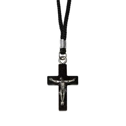 Cordao Crucifixo Preto P