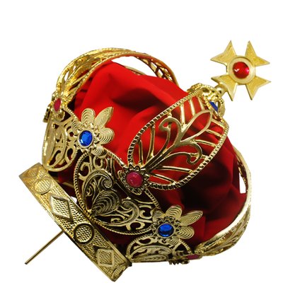 Coroa Banhada a Ouro - 7.5cm X 13.5cm