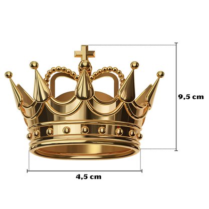 Coroa Dourada para Imagem de Nossa Senhora 10 cm