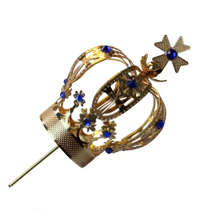 Coroa Dourada para Imagem de Nossa Senhora 2 cm