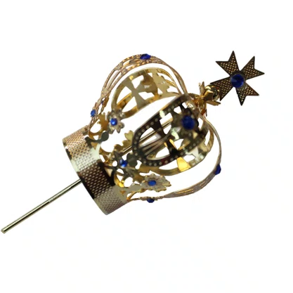 Coroa Dourada para Imagem de Nossa Senhora 6 cm