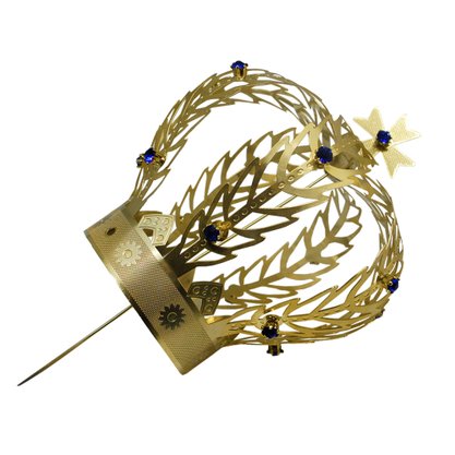 Coroa Dourada para Imagem de Nossa Senhora Aparecida 19 cm