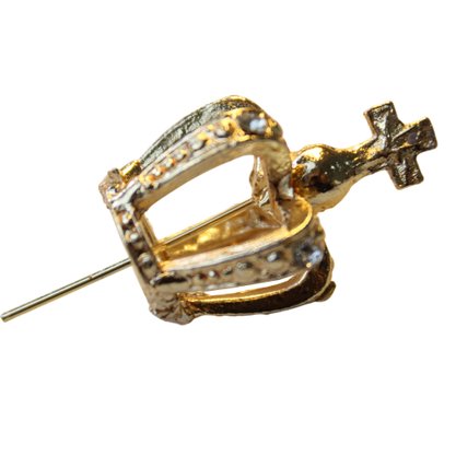 Coroa Folheada Mini para Imagem de Nossa Senhora - 3 cm