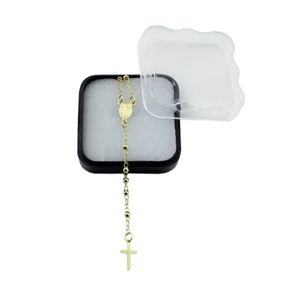 Corrente Banhada Terço Dourado de Nossa Senhora das Graças
