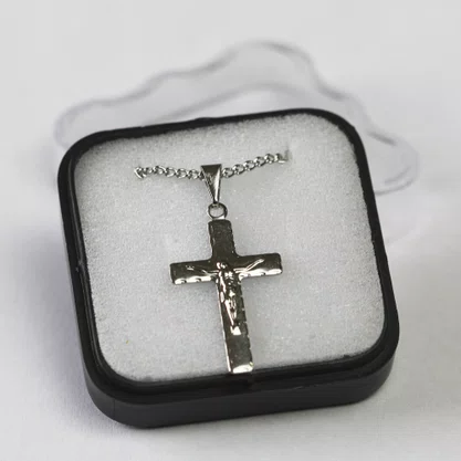Corrente Crucifixo Pequeno - Inox