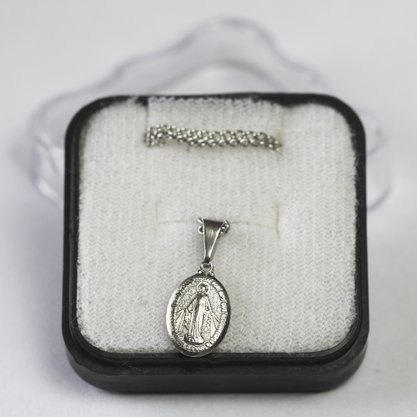 Corrente Medalha de Nossa Senhora das Graças - Inox