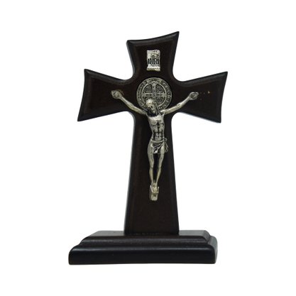 Crucifixo de Madeira para Mesa 12 cm
