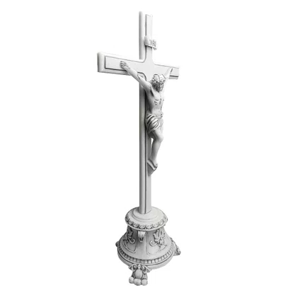 Crucifixo de Mesa em Mármore - 46cm