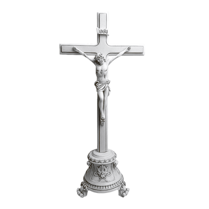 Crucifixo de Mesa em Mármore - 46cm