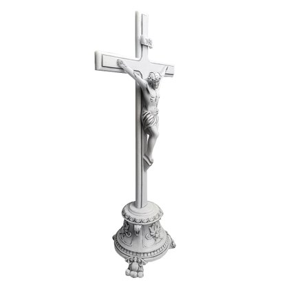 Crucifixo de Mesa em Mármore - 46cm