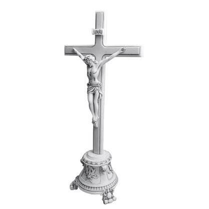 Crucifixo de Mesa em Mármore - 46cm